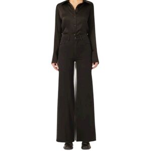 DL1961 DL Vintage Hepburn Wide Leg High Rise Black Tide Jeans Wardrobe essential